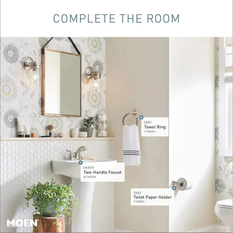 Moen Haber Brushed Nickel Bathroom Faucet