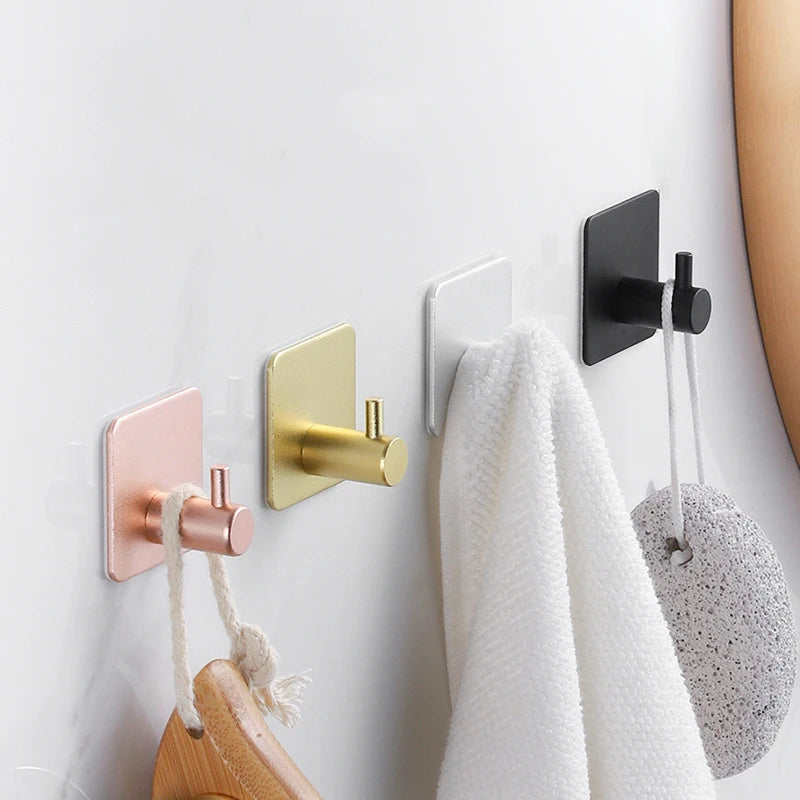 Adhesive Wall Hooks Towel Holder