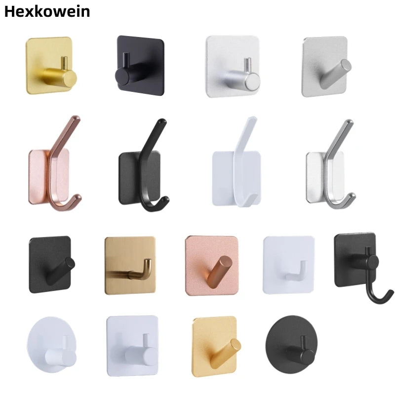 Adhesive Wall Hooks Towel Holder