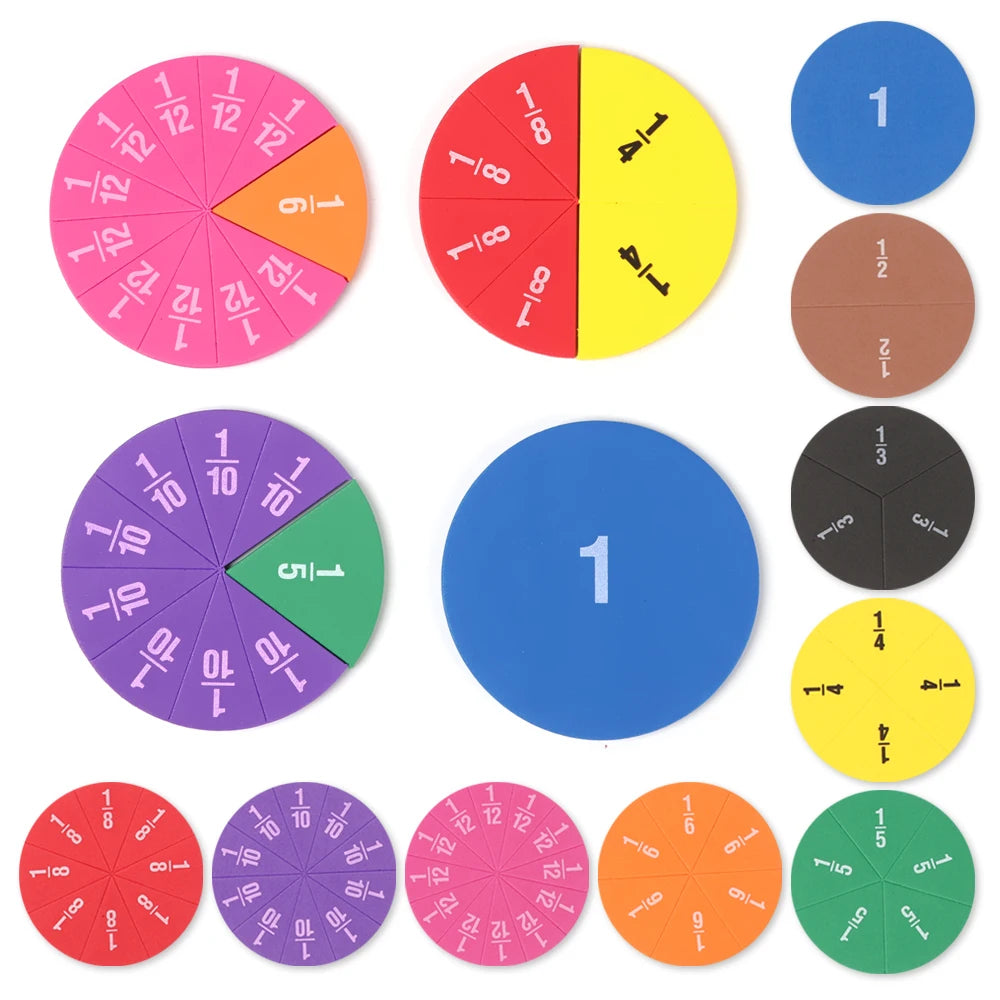 Addition Subtraction Fractions Teaching Aids