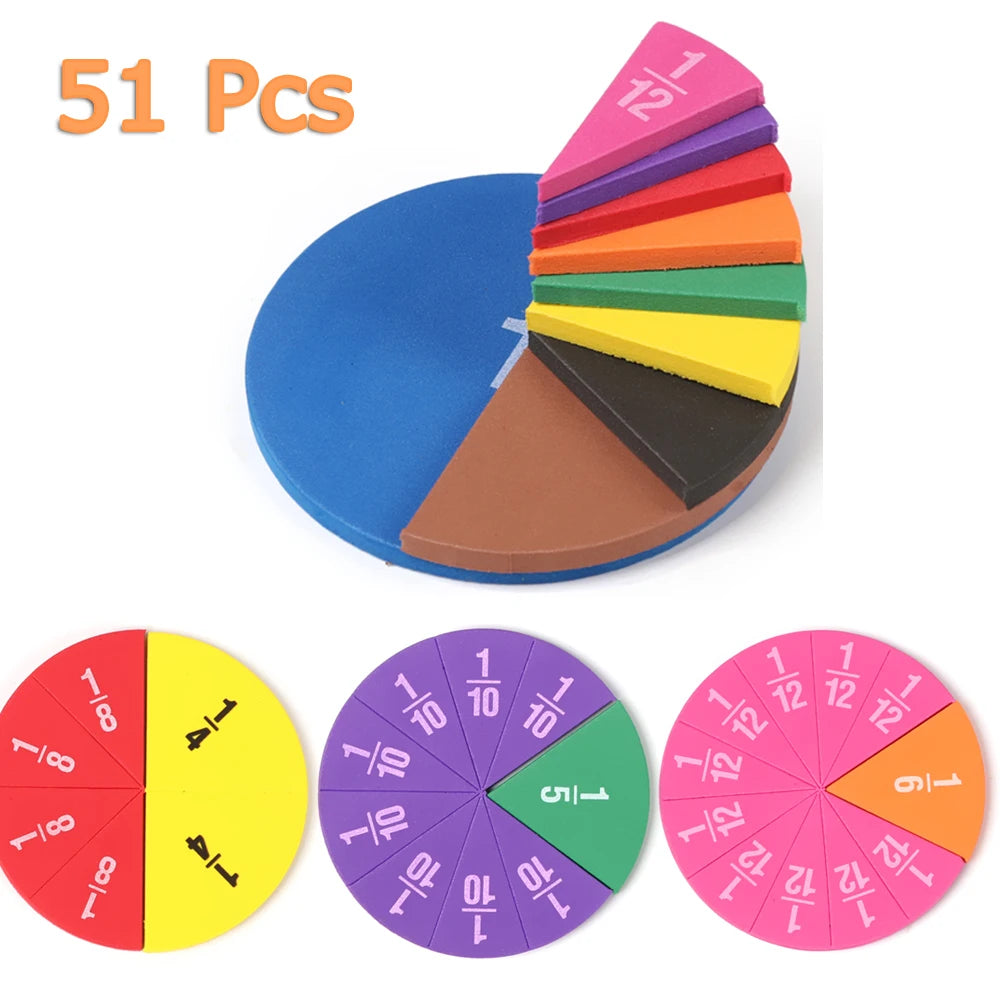 Addition Subtraction Fractions Teaching Aids