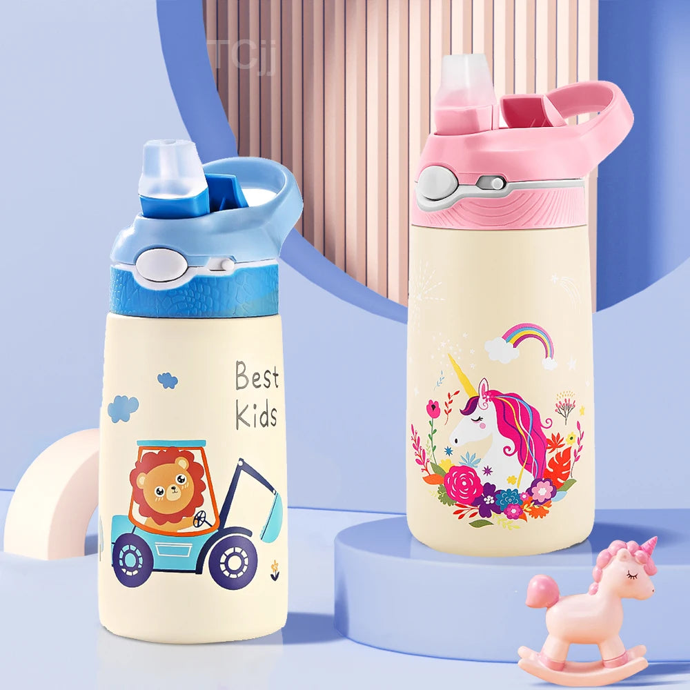 Kids Water Bottle with Straw