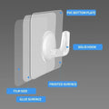 Transparent Self-Adhesive Hooks