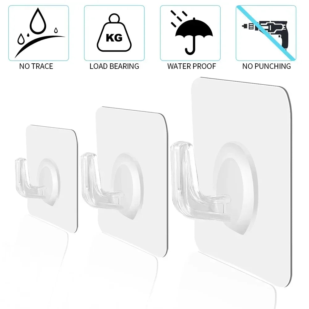 Transparent Self-Adhesive Hooks