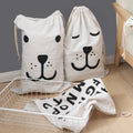 Large Cotton and Linen Laundry Bag