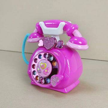 old children's phone Toys Princess Phone Emulation landline Early Education Puzzle Girl Baby Phone 2-3 Years Old