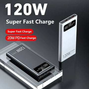 Xiaomi 200000mAh Power Bank 120W Super Fast Charger Large Capacity Mobile Power Portable External Battery for iPhone Samsung New