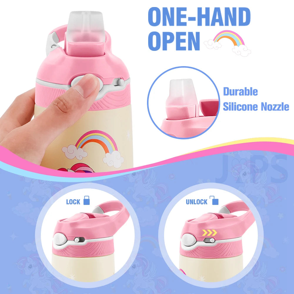 Kids Water Bottle with Straw