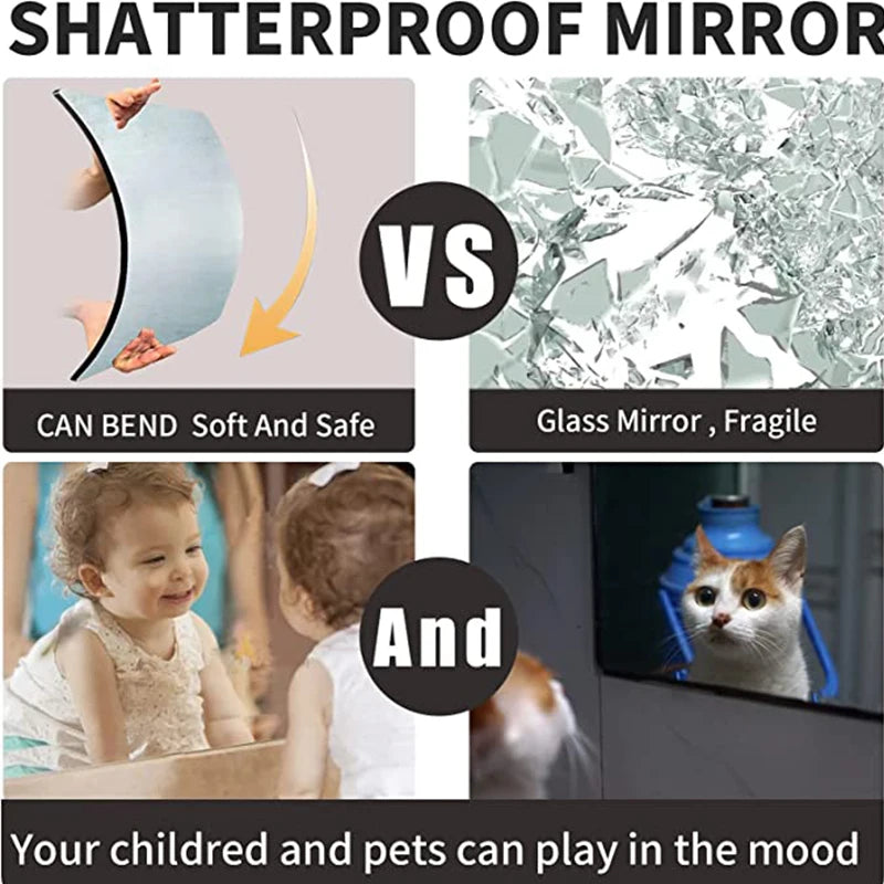 3D Self-Adhesive Mirror Stickers