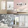 Hexagon Acrylic Mirror Wall Stickers