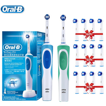 Oral B Electric Toothbrush Adult Rotation Clean Teeth Charging Tooth Brush 3D Whiten Teeth Oral Care Brush With Gift Brush Heads