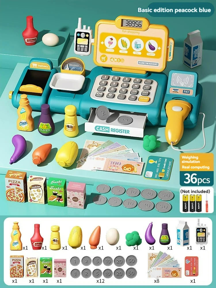 Children's Toy Supermarket Cash Register Set