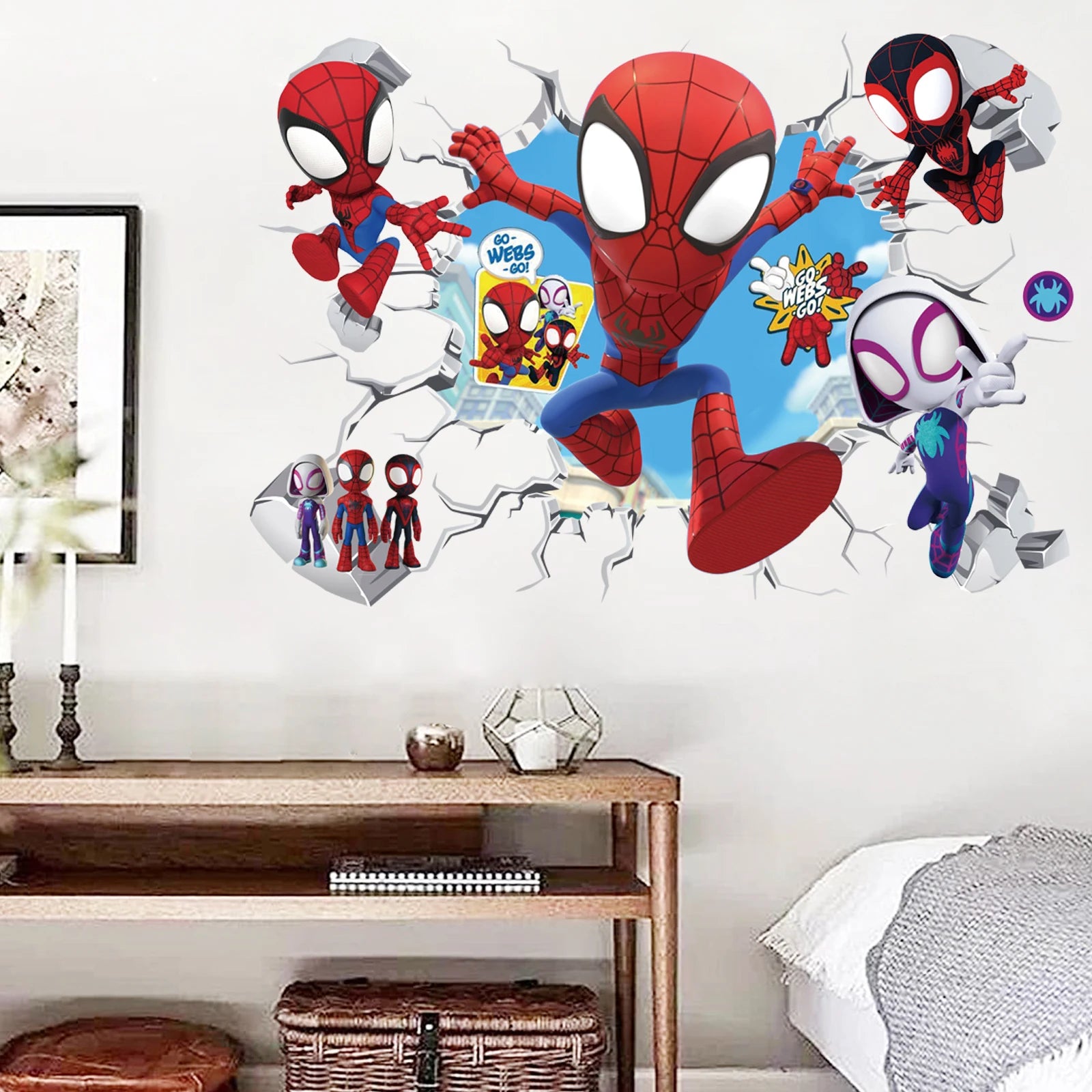  Mini Spiderman Wall Stickers