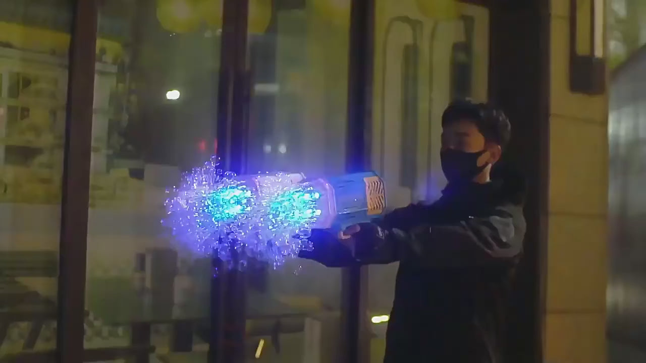 Electric Rocket Bubble Machine